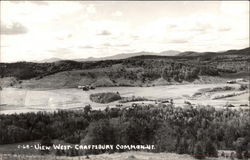 Aerial View West of Craftsbury Common Postcard