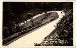 U Curve U.S. 50, East Foot of Laurel Mountain Postcard