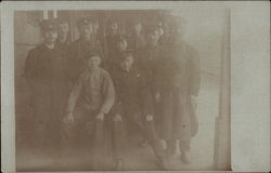 Group of Military Men Postcard