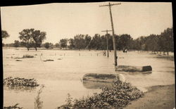 Flooded Roadway Postcard