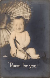 Room for You - Baby with Parasol Postcard