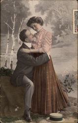 Man Holding Woman by the Waist Postcard