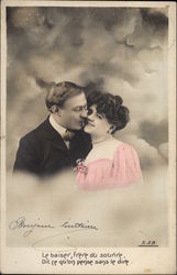 Couple In Clouds Postcard