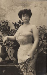 Portrait of a French Woman Postcard