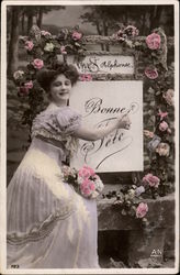 Vive St. Alphonse - Bonne Fete Women Postcard Postcard