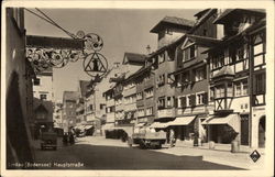 Hauptstrasse - Main Street Lindau, Germany Postcard Postcard