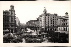 Spain Square and Independence Avenue Postcard