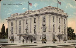 Elks Temple Detroit, MI Postcard Postcard