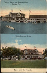 Tampa Yacht and Country Club Florida Postcard Postcard