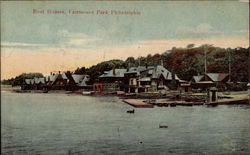 Boat Houses, Fairmount Park Philadelphia, PA Postcard Postcard