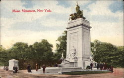 Maine Monument Postcard