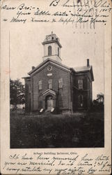 School Building Belmont, OH Postcard Postcard