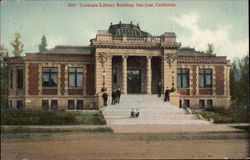 Carnegie Library Building San Jose, CA Postcard Postcard