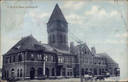 C. B. & Q. Depot Postcard