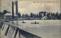 City Dam and Pump Station Postcard