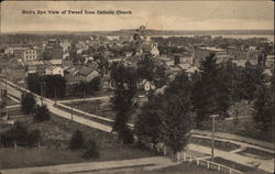 Bird's Eye View from Catholic Church Tweed, ON Canada Ontario Postcard Postcard