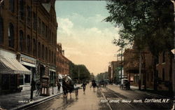 Main Street, Looking North Cortland, NY Postcard Postcard