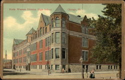 North Western Division High School Chicago, IL Postcard Postcard