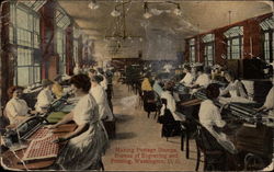 Making of Postage Stamps, Bureau of Engraving and Printing Postcard