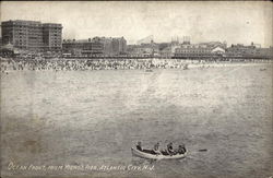 Ocean Front from Young's Pier Postcard