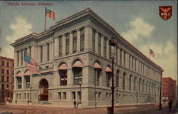 Public Library Postcard