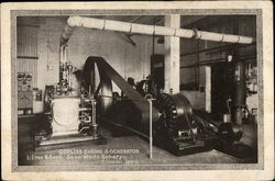 Corliss Engine and Generator, L-Iten & Sons. Snow White Bakery Clinton, IA Postcard Postcard