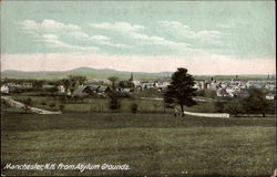 View of Town from Asylum Grounds Postcard