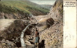 Gold Mining in Northern British Columbia Canada Postcard Postcard