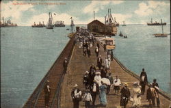 Steamboat Wharf Provincetown, MA Postcard Postcard