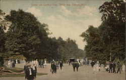 Scene on Central Ave., Belle Isle Postcard