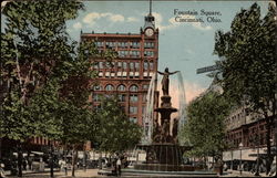 Fountain Square Cincinnati, OH Postcard Postcard