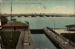 The Locks - Charles River Basin Postcard