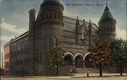 Art Museum Detroit, MI Postcard Postcard