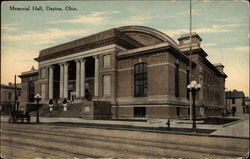 Memorial Hall Dayton, OH Postcard Postcard