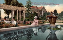 Beatiful Souther California Garden, Residence of Dr. Schiffman Postcard