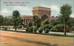 Music Stand, Golden Gate Park Postcard