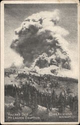 Vulcan's Face, View of Mt. Lassen Eruption, 1914 California Postcard Postcard