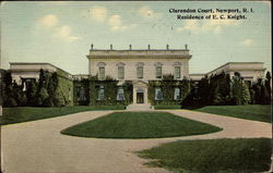 Clarendon Court - Residence of E. C. Knight Newport, RI Postcard Postcard