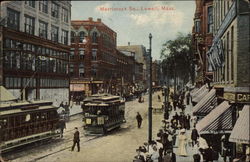 Merrimack Square Lowell, MA Postcard Postcard