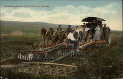 Breaking Prairie Land Postcard