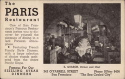 The Paris Restaurant Postcard