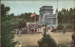 Music Stand, Golden Gate Park Postcard