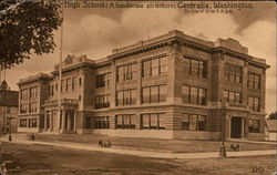 High School (A handsome structure) Postcard