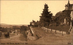 Beach Hill Drive Santa Cruz, CA Postcard Postcard