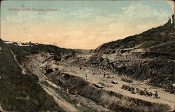 Section of the Panama Canal Postcard Postcard