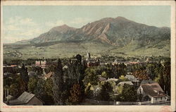 View of the City and Mountains Boulder, CO Postcard Postcard