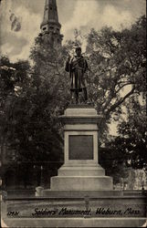 Soldiers' Monument Woburn, MA Postcard Postcard