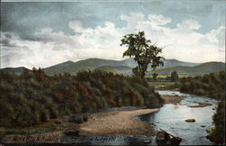 Jefferson, Presidential Range and Israel River Postcard