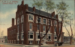 Y. M. C. A. Building Council Bluffs, IA Postcard Postcard