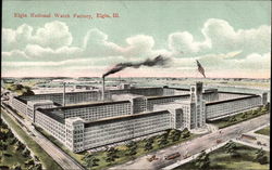 Elgin National Watch Factory Illinois Postcard Postcard